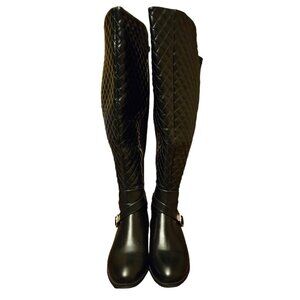 Annabeth Women's Over-theknee Black Quilted Flat Boot NWOT
